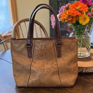 Fossil Western look Embossed Bag
